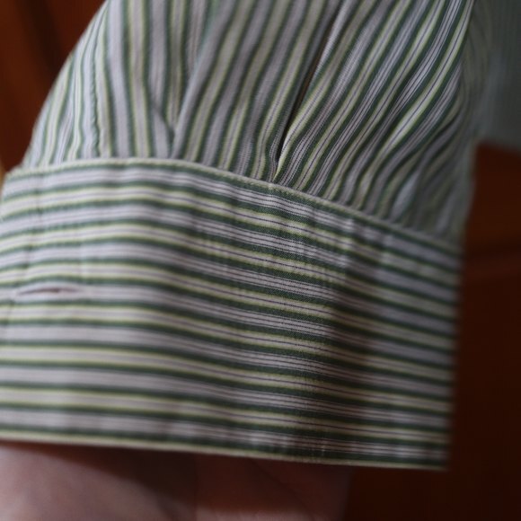 Linda Allard Ellen Tracy Vintage Stripe Button Down Shirt Women’s 12 Long Sleeve - Picture 5 of 11